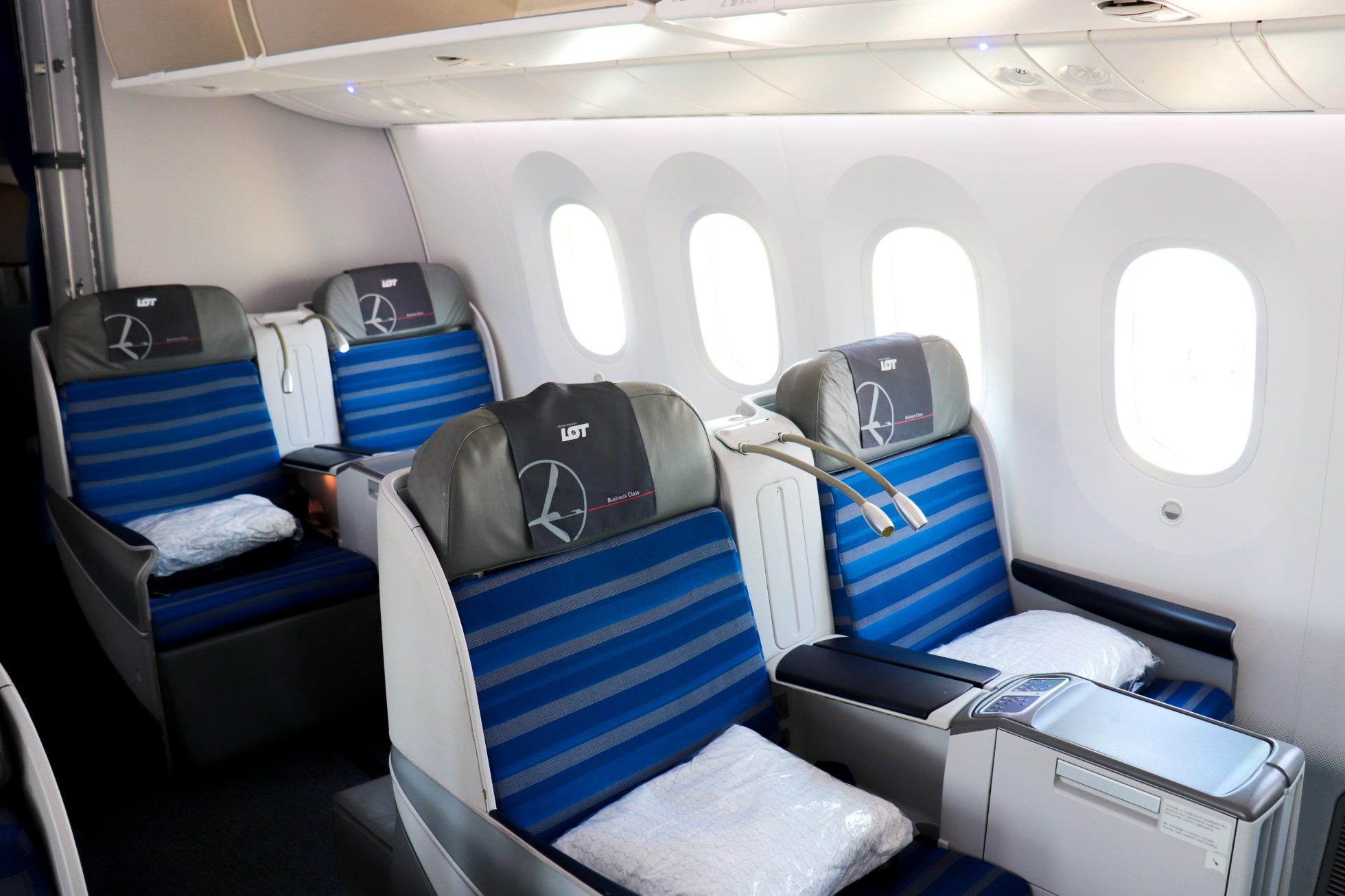 Klasa Biznes w samolocie Boeing 787 Dreamliner